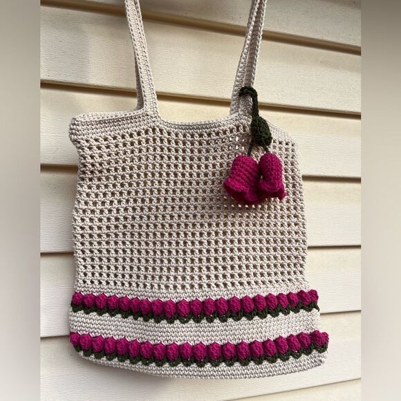 Brand new, handmade woven bag from Thailand, unique, multifunctional, 12x13 in - Picture 3 of 7